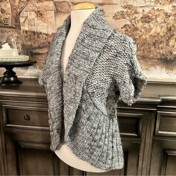 Decree Gray Loose knit Cardigan Sweater size S/Ch - Picture 1 of 6
